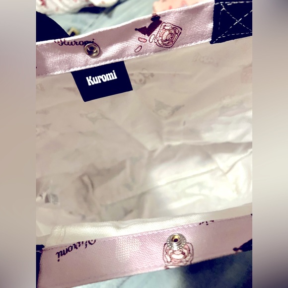 Kurumi by Sanrio Tote Bag Shoulder Bag Handbag Canvas Fabric - Picture 8 of 8